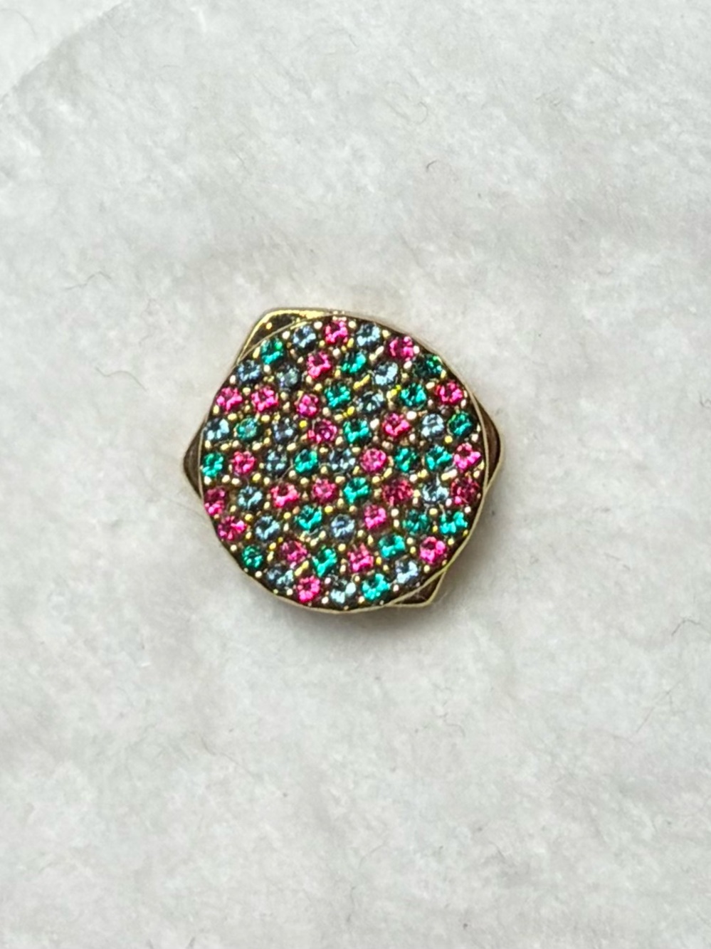 KEEP Collective Gold Multicolor Crystal Disc Charm